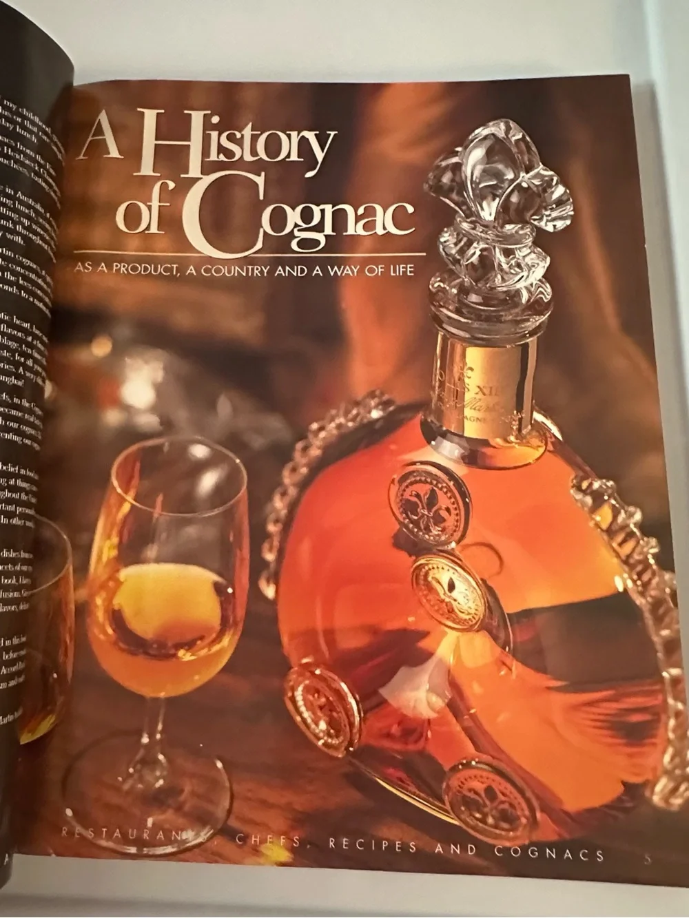 The Spirit of Excellence Restaurants Chefs Recipes Cognacs Book Shaw 2002 USED